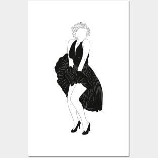 Marilyn Black and White Posters and Art